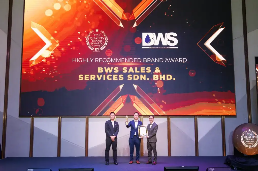 BWS Sales & Services Sdn. Bhd. - Top Quality Brand Awards 2025/2026 (Highly Recommended Brand Award) - Loy Seng Hoong (Managing Director) receives award - Winner's Image
