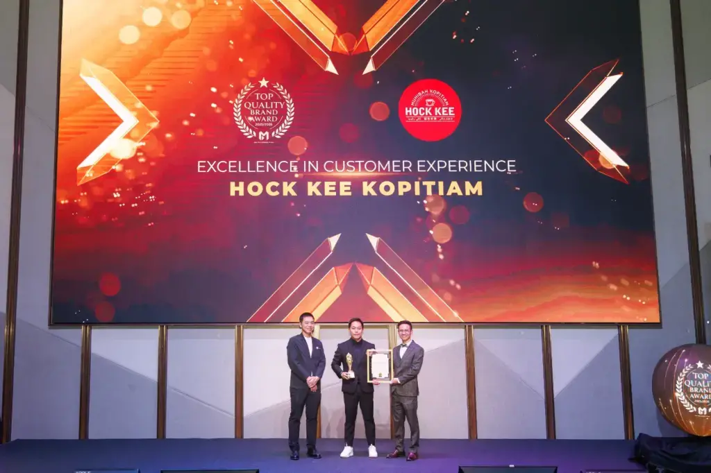 Hock Kee Kopitiam - Top Quality Brand Award 2025/2026 - Mr. Ng Cheng Kiat (Founder & CEO) receives award - Winner's Image