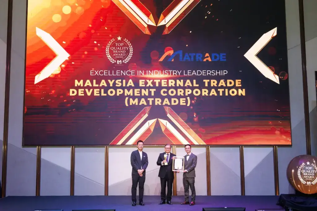 Malaysia External Trade Development Corporation (MATRADE) - Top Quality Brand Award 2025/2026 - Mr. Abu Bakar Yusof (Chief Executive Officer) receives award - Winner's Image