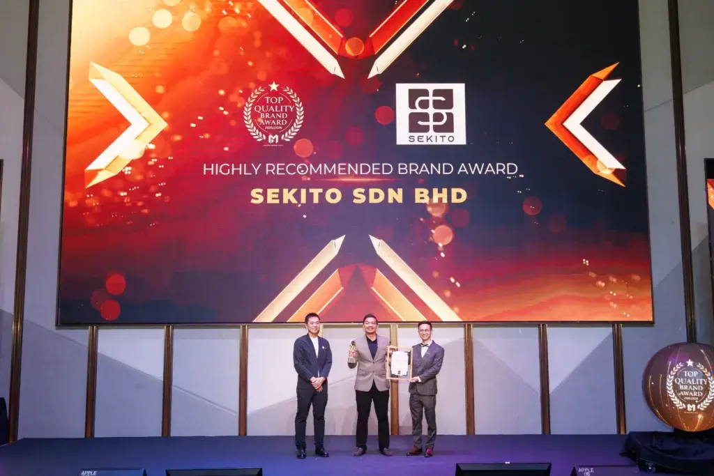 Sekito Sdn Bhd. - Top Quality Brand Award 2025/2026 (Highly Recommended Brand Award) - Ahmad Badri Bin Rozlan (Director) receives award - Winner's Image
